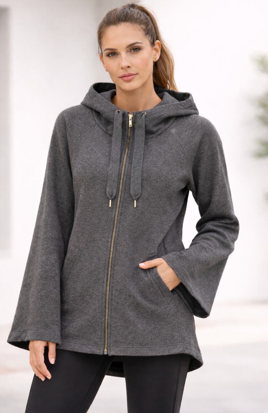 Lululemon Principal Dancer Hoodie Heathered Gray Full Zip Jacket Oversized  4